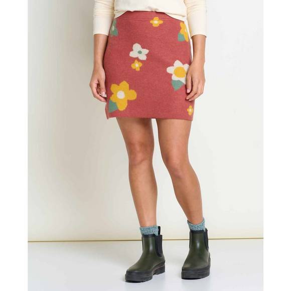 NEW TOAD&CO heartfelt sweater skirt in sundown flowers